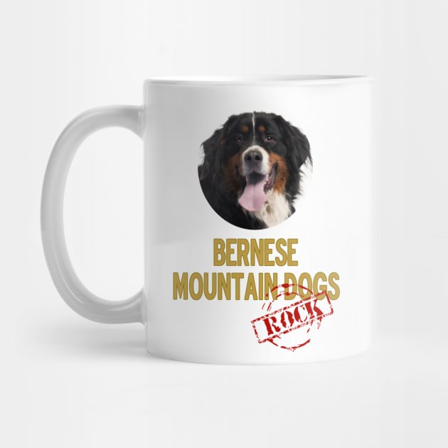 Bernese Mountain Dogs Rock by Naves